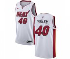 Miami Heat #40 Udonis Haslem Authentic Basketball Jersey - Association Edition