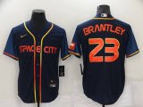 Houston Astros #23 Michael Brantley 2022 Navy City Connect Game Stitched Jersey