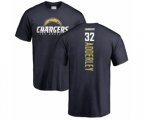 Los Angeles Chargers #32 Nasir Adderley Navy Blue Backer T-Shirt