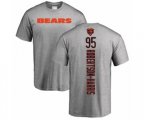 Chicago Bears #95 Roy Robertson-Harris Ash Backer T-Shirt