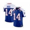 Buffalo Bills #14 Stefon Diggs Blue White 2023 F.U.S.E. 75th Anniversary Throwback Vapor Untouchable Limited Football Stitched Jersey