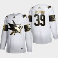 San Jose Sharks #39 Logan Couture Adidas White Golden Edition Limited Stitched NHL Jersey