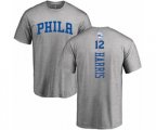 Philadelphia 76ers #12 Tobias Harris Ash Backer T-Shirt
