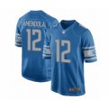 Detroit Lions #12 Danny Amendola Game Blue Team Color Football Jersey