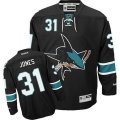 San Jose Sharks #31 Martin Jones Premier Black Third NHL Jersey