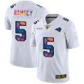 Los Angeles Rams #5 Jalen Ramsey White Nike Multi-Color 2020 NFL Crucial Catch Limited NFL Jersey