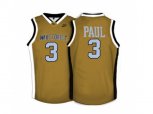 Wake Forest Demon Deacons Chris Paul #3 College Basketball Throwback Jersey - Gold