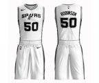 San Antonio Spurs #50 David Robinson Swingman White Basketball Suit Jersey - Association Edition