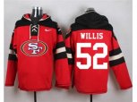 San Francisco 49ers #52 Patrick Willis Red Player Pullover Hoodie