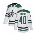 Dallas Stars #40 Martin Hanzal Authentic White Away Hockey Jersey