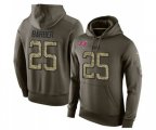 Tampa Bay Buccaneers #25 Peyton Barber Green Salute To Service Pullover Hoodie