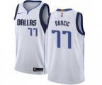 Dallas Mavericks #77 Luka Doncic Authentic White Basketball Jersey - Association Edition