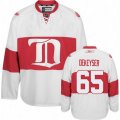 Detroit Red Wings #65 Danny DeKeyser Premier White Third NHL Jersey