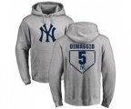 New York Yankees #5 Joe DiMaggio Replica Grey Salute to Service Baseball Hoodie