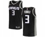 Sacramento Kings #3 Yogi Ferrell Swingman Black Basketball Jersey Statement Edition