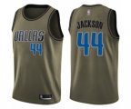 Dallas Mavericks #44 Justin Jackson Swingman Green Salute to Service Basketball Jersey