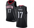 Houston Rockets #17 PJ Tucker Authentic Black Basketball Jersey Statement Edition