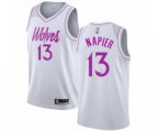 Minnesota Timberwolves #13 Shabazz Napier White Swingman Jersey - Earned Edition