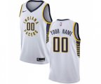 Indiana Pacers Customized Authentic White Basketball Jersey - Association Edition