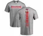Tampa Bay Buccaneers #58 Shaquil Barrett Ash Backer T-Shirt