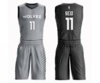 Minnesota Timberwolves #11 Naz Reid Swingman Gray Basketball Suit Jersey - City Edition