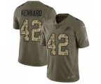 Detroit Lions #42 Devon Kennard Limited Olive Camo Salute to Service Football Jersey
