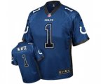 Indianapolis Colts #1 Pat McAfee Elite Royal Blue Drift Fashion Football Jersey