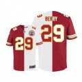 Kansas City Chiefs #29 Eric Berry Elite Red White Split Fashion NFL Jersey