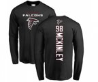 Atlanta Falcons #98 Takkarist McKinley Black Backer Long Sleeve T-Shirt