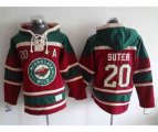 Minnesota Wilds #20 Ryan Suter Red-Green Pullover Hooded