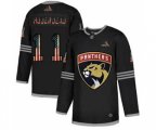 Florida Panthers #11 Jonathan Huberdeau Black USA Flag Limited Hockey Jersey