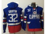 Los Angeles Clippers #32 Blake Griffin Blue Name & Number Pullover NBA Hoodie
