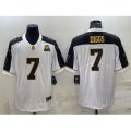 Dallas Cowboys #7 Trevon Diggs White Gold Edition With 1960 Patch Limited Stitched Football Jersey