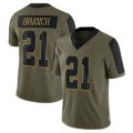Las Vegas Raiders #21 Branch 2021 Olive Camo Salute To Service Limited Stitched Football Jersey