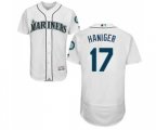 Seattle Mariners #17 Mitch Haniger White Home Flex Base Authentic Collection Baseball Jersey