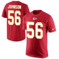 Kansas City Chiefs #56 Derrick Johnson Red Rush Pride Name & Number T-Shirt