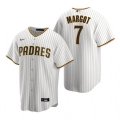 Nike San Diego Padres #7 Manuel Margot White Brown Home Stitched Baseball Jersey