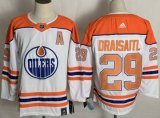 Edmonton Oilers #29 Leon Draisaitl White Alternate Hockey Jersey