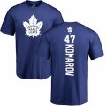 Toronto Maple Leafs #47 Leo Komarov Royal Blue Backer T-Shirt