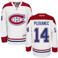 Montreal Canadiens #14 Tomas Plekanec Authentic White Away NHL Jersey