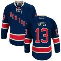 New York Rangers #13 Kevin Hayes Authentic Navy Blue Third NHL Jersey
