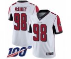 Atlanta Falcons #98 Takkarist McKinley White Vapor Untouchable Limited Player 100th Season Football Jersey
