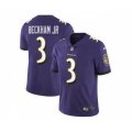 Baltimore Ravens #3 Odell Beckham Jr Purple Vapor Untouchable Limited Jersey