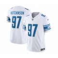 Detroit Lions #97 Aidan Hutchinson White 2023 F.U.S.E. Vapor Untouchable Limited Stitched Jersey