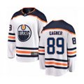 Edmonton Oilers #89 Sam Gagner Authentic White Away Fanatics Branded Breakaway Hockey Jersey