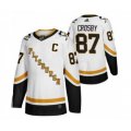 Pittsburgh Penguins #87 Sidney Crosby White 2020-21 Reverse Retro Alternate Hockey Jersey