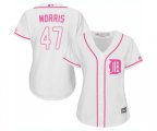 Women's Detroit Tigers #47 Jack Morris Authentic White Fashion Cool Base Baseball Jersey
