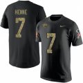Jacksonville Jaguars #7 Chad Henne Black Camo Salute to Service T-Shirt