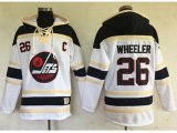 Winnipeg Jets #26 Blake Wheeler White Sawyer Hooded Sweatshirt Stitched NHL Jersey