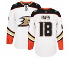 Anaheim Ducks #18 Patrick Eaves Authentic White Away Hockey Jersey